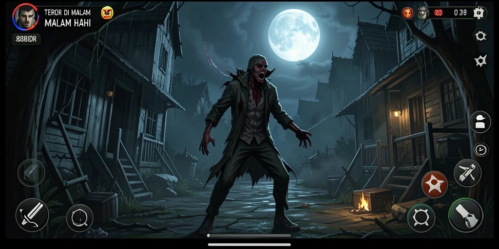 Tampilan menakutkan dari gameplay 888IDR yang menggugah ketakutan.