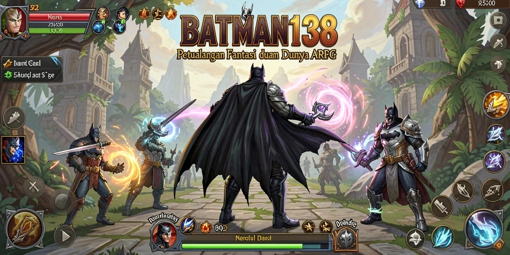 Screenshot utama dari gameplay ARPG yang mendebarkan di BATMAN138.