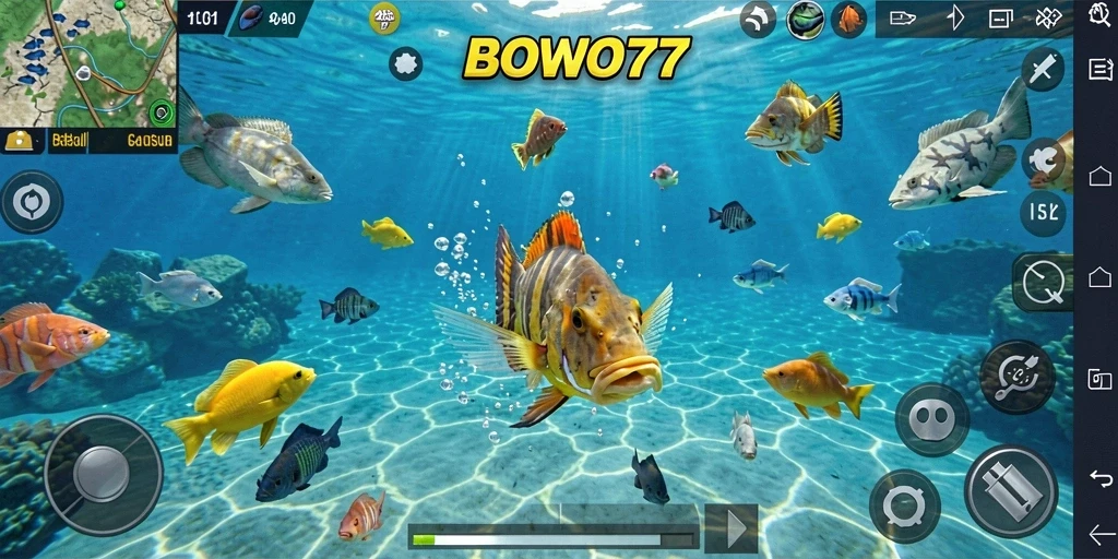 Tampilan gameplay BOWO77 yang seru dan menawan.