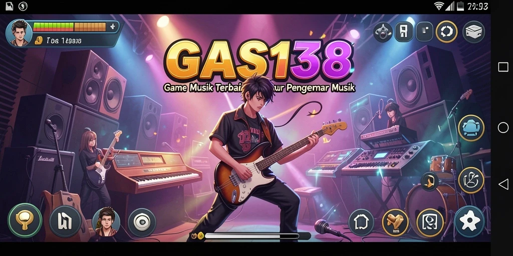 Tampilan gameplay GAS138 dengan berbagai lagu dan tantangan menarik.