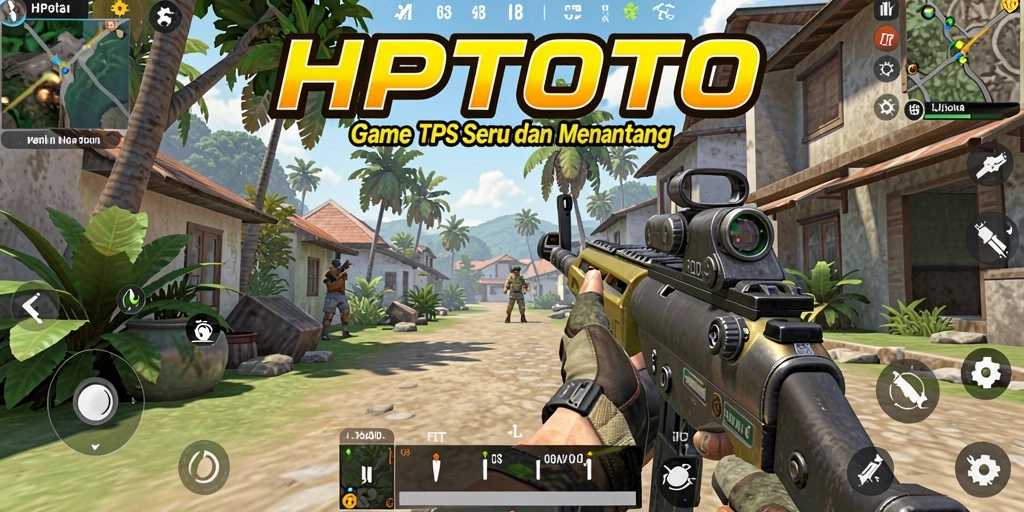 Tampilan gameplay HPTOTO dengan aksi seru dalam TPS.