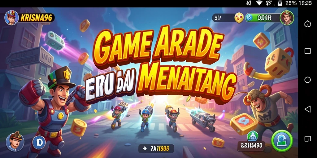 Tangkapan layar KRISNA96 menampilkan gameplay yang seru dan penuh tantangan.