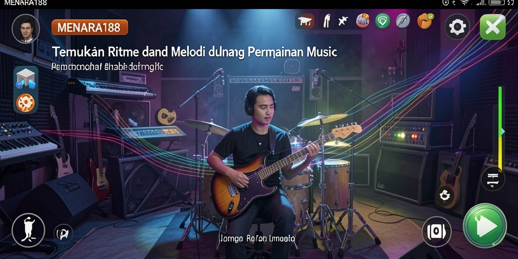 Tampilan gameplay MENARA188 dengan alunan musik yang menggugah semangat.
