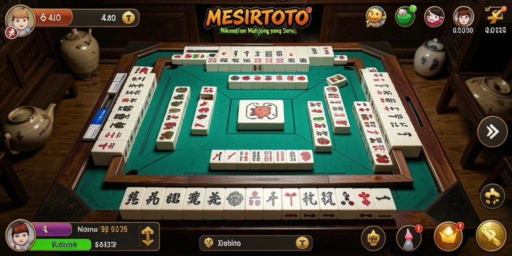 Tampilan permainan Mahjong yang seru di MESIRTOTO.