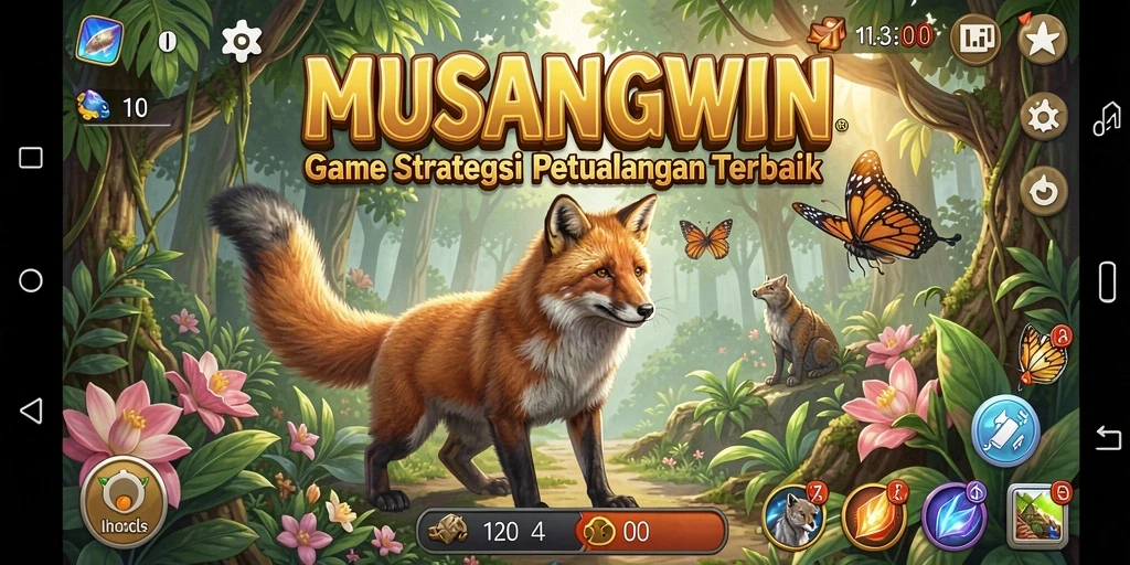 Tampilan menarik dari gameplay MUSANGWIN yang menantang.