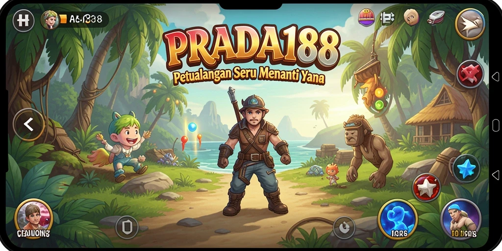 Tangkapan layar utama menunjukkan aksi mendebarkan dalam PRADA188.